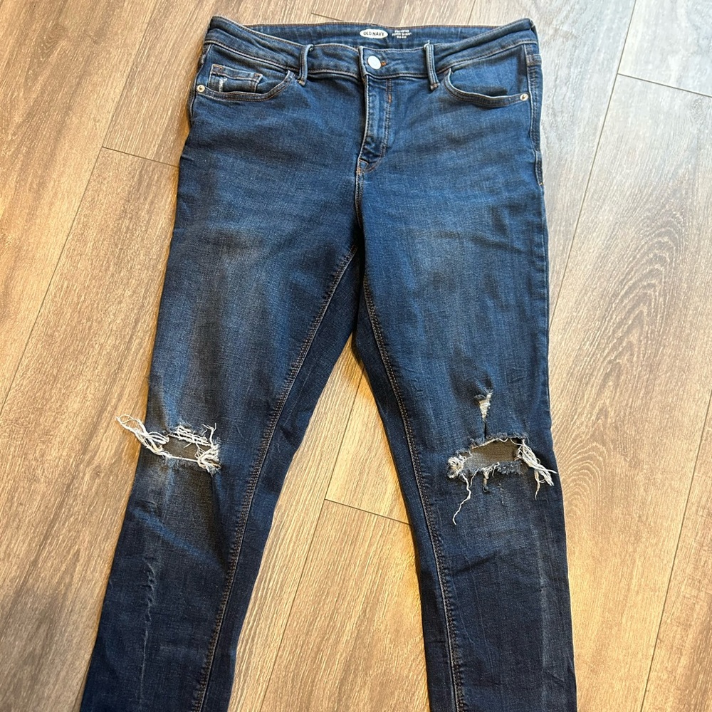 Old Navy Rockstar jeans super skinny mid rise